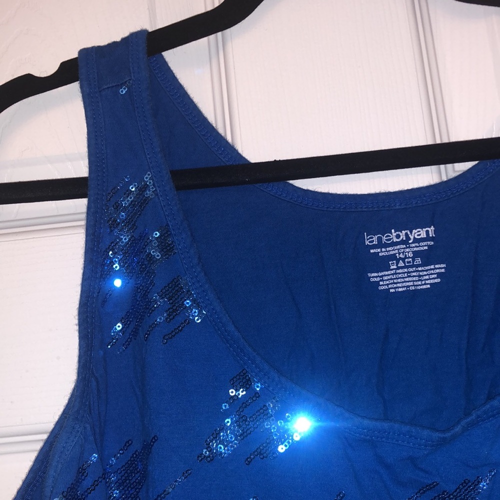 Lane Bryant plus size Sparkly Tank